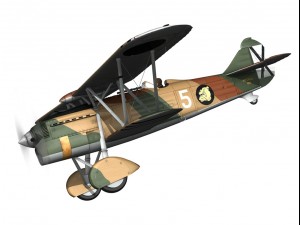 fiat cr32 italy air force x gruppo 3Dモデル