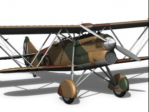 fiat cr32 italy air force x gruppo 3Dモデル