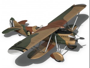 fiat cr32 italy air force x gruppo 3Dモデル
