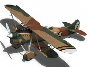 fiat cr32 italy air force x gruppo 3Dモデル