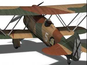 fiat cr32 italy air force x gruppo 3Dモデル