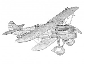 fiat cr32 italy air force x gruppo 3Dモデル