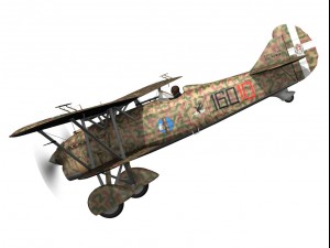 fiat cr32 italy airforce 160 squadriglia 3D Model