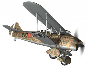 fiat cr32 italy airforce 160 squadriglia 3D Model