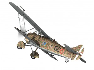 fiat cr32 italy airforce 160 squadriglia 3D Model