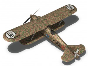 fiat cr32 italy airforce 160 squadriglia 3D Model
