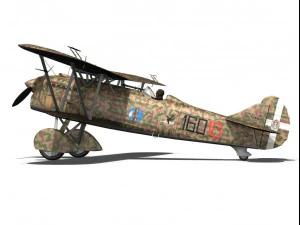 fiat cr32 italy airforce 160 squadriglia 3D Model