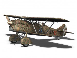 fiat cr32 italy airforce 160 squadriglia 3D Model