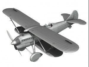 fiat cr32 italy airforce 160 squadriglia 3D Model