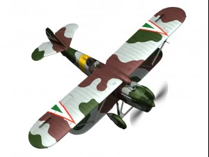 fiat cr32 hungarian royal air force v159 3D Model