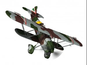 fiat cr32 hungarian royal air force v159 3D Model