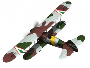 fiat cr32 hungarian royal air force v159 3D-Modell