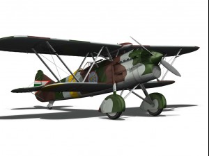 fiat cr32 hungarian royal air force v159 3D-Modell