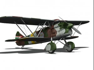 fiat cr32 hungarian royal air force v159 3D Model