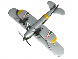 fiat cr32 hungarian royal air force v159 3D-Modell