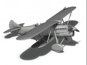 fiat cr32 hungarian royal air force v159 3D Model