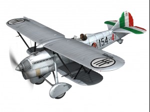 fiat cr 32 italy airforce 154 squadriglia 3D मॉडल