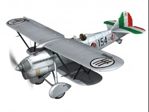 fiat cr 32 italy airforce 154 squadriglia 3D Model