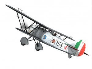 fiat cr 32 italy airforce 154 squadriglia 3D Model