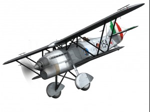 fiat cr 32 italy airforce 154 squadriglia 3D मॉडल