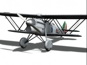 fiat cr 32 italy airforce 154 squadriglia 3D Model
