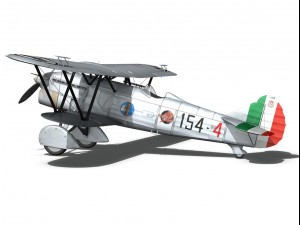 fiat cr 32 italy airforce 154 squadriglia 3D मॉडल