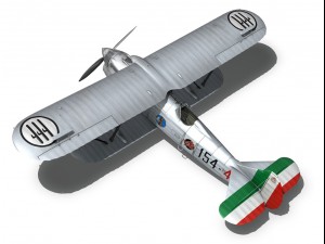 fiat cr 32 italy airforce 154 squadriglia 3D मॉडल