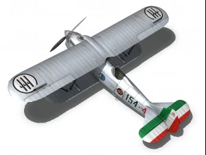 fiat cr 32 italy airforce 154 squadriglia 3D Model
