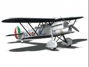 fiat cr 32 italy airforce 154 squadriglia 3D मॉडल