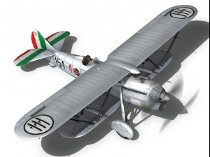 fiat cr 32 italy airforce 154 squadriglia 3D मॉडल