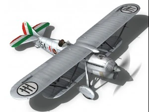 fiat cr 32 italy airforce 154 squadriglia 3D Model