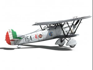 fiat cr 32 italy airforce 154 squadriglia 3D Model