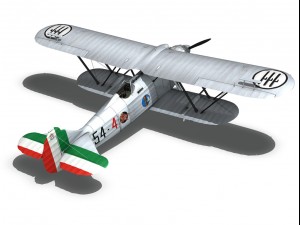 fiat cr 32 italy airforce 154 squadriglia 3D मॉडल
