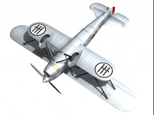 fiat cr 32 italy airforce 154 squadriglia 3D मॉडल