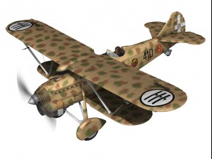 fiat cr 32 italy airforce 410 squadriglia 3D Modell