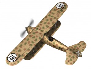 fiat cr 32 italy airforce 410 squadriglia 3D Modell