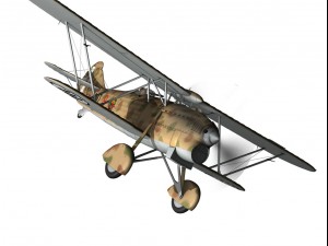 fiat cr 32 italy airforce 410 squadriglia 3D Modell