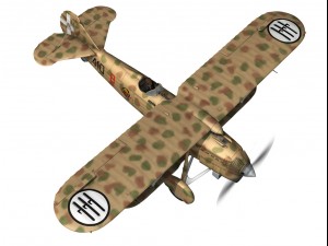 fiat cr 32 italy airforce 410 squadriglia 3D Modell