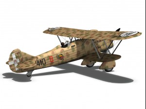 fiat cr 32 italy airforce 410 squadriglia 3D Modell