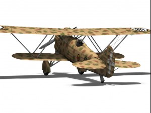 fiat cr 32 italy airforce 410 squadriglia 3D Modell
