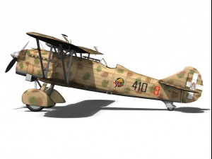 fiat cr 32 italy airforce 410 squadriglia 3D Modell