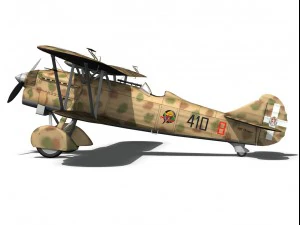 fiat cr 32 italy airforce 410 squadriglia 3D Model