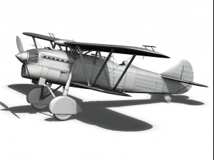 fiat cr 32 italy airforce 410 squadriglia 3D Modell