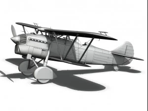 fiat cr 32 italy airforce 410 squadriglia 3D Model