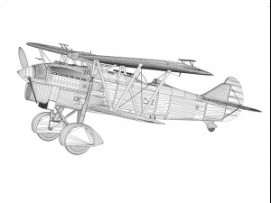 fiat cr 32 italy airforce 410 squadriglia 3D Modell