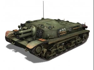 43m zrinyi ii hungarian assault 3rd battery 33 3D Model