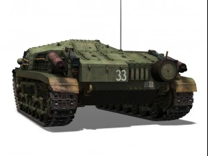 43m zrinyi ii hungarian assault 3rd battery 33 3D Model