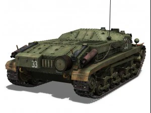 43m zrinyi ii hungarian assault 3rd battery 33 3D Model