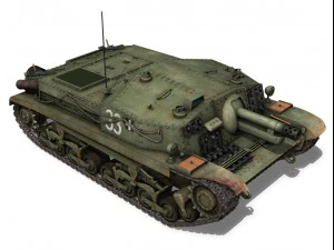 43m zrinyi ii hungarian assault 3rd battery 33 3D Model