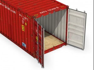 40ft shipping container k line 3D-Modell